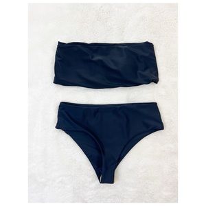 Swimwear Botton & Tube Top Medium Black